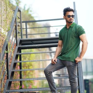 Men’s Premium Polo Shirt (BOTTOL GREEN)