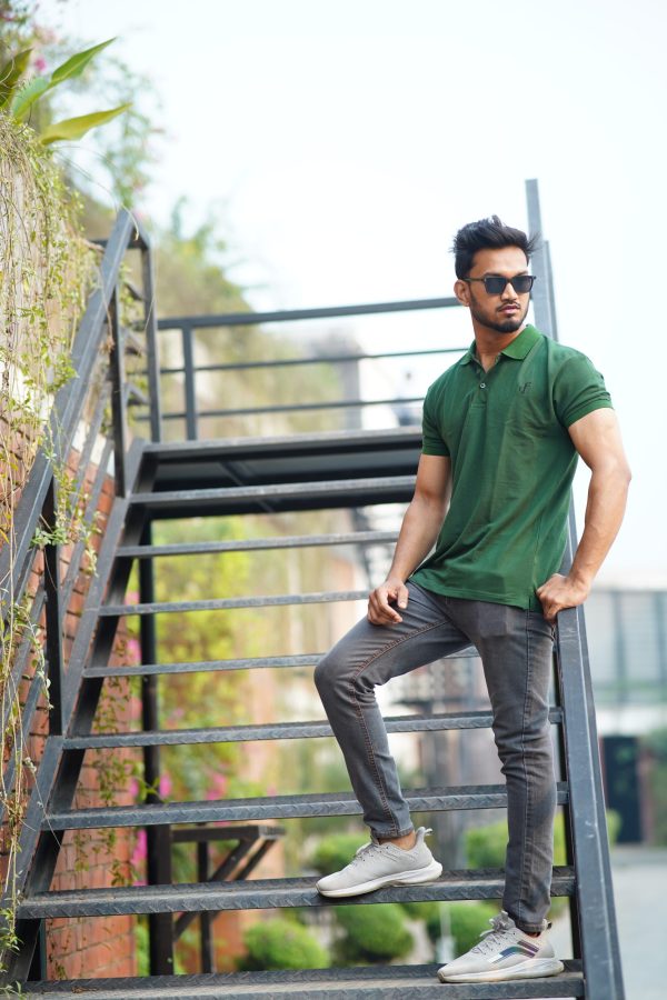 Men’s Premium Polo Shirt (BOTTOL GREEN)