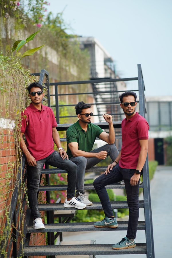 Men’s Premium Polo Shirt (MARRON) - Image 2